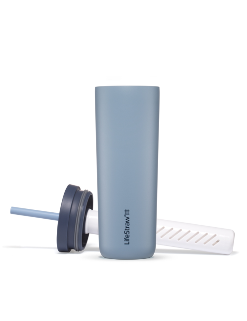 LifeStraw water filter bottle Go Tumbler 500 ml stainless steel insulated 500 ml - Light Blue