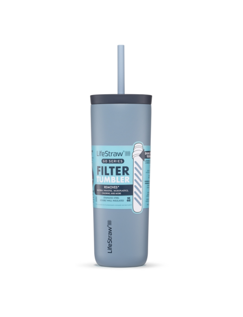 LifeStraw water filter bottle Go Tumbler 500 ml stainless steel insulated 500 ml - Light Blue
