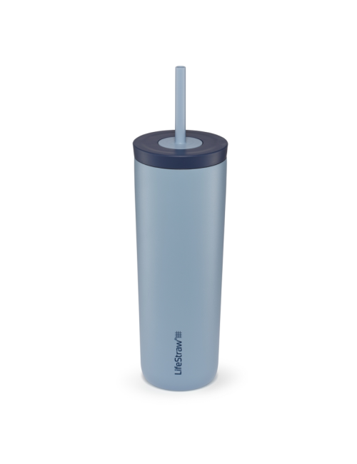 Bouteille d'eau filtrante LifeStraw Go Tumbler 500 ml acier inoxydable isolé - Bleu clair
