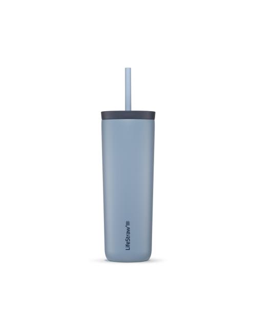 LifeStraw Wasserfilterflasche Go Tumbler 500 ml Edelstahl isoliert 500 ml - Hellblau
