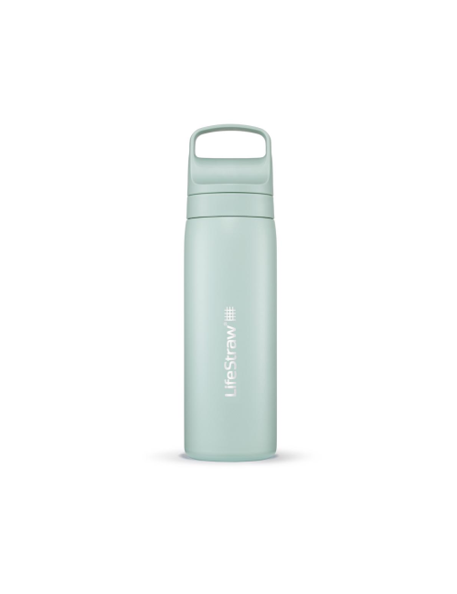 LifeStraw bouteille filtre à eau Go 2.0 Seafoam acier inoxydable isolée 500 ml - Vert clair