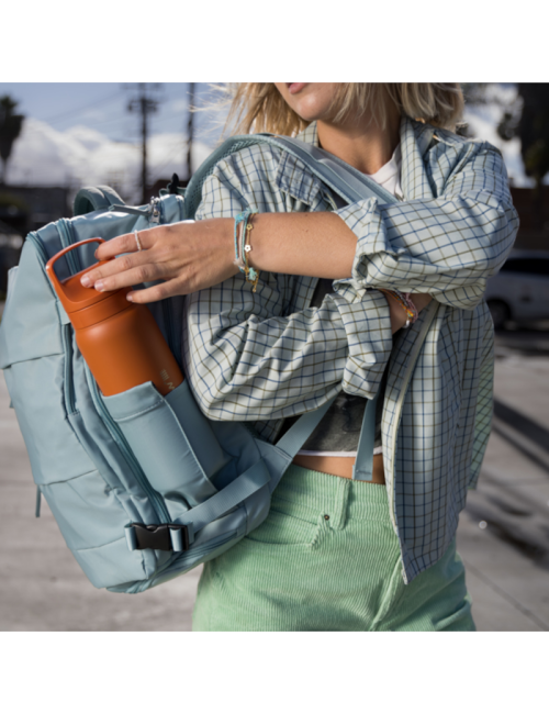 LifeStraw filtro de agua botella Go 2.0 Kyoto acero inoxidable aislado 500 ml - Naranja