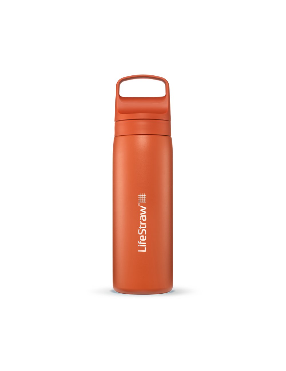 LifeStraw filtro de agua botella Go 2.0 Kyoto acero inoxidable aislado 500 ml - Naranja