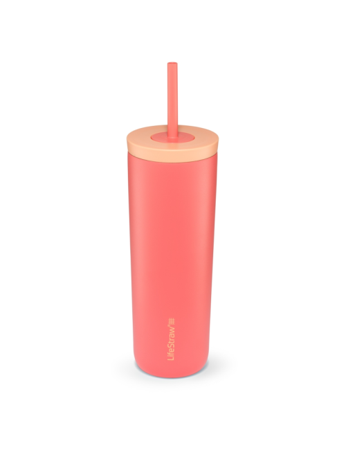 LifeStraw bouteille d'eau filtrante Go Tumbler 500 ml acier inoxydable isolée 500 ml - Rose