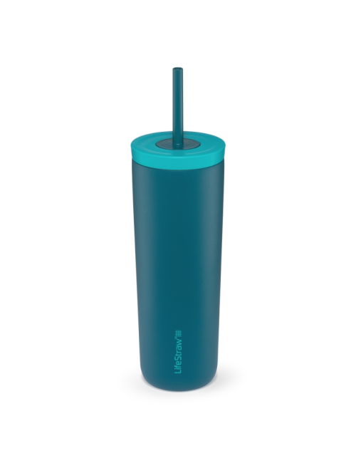 LifeStraw water filter bottle Go Tumbler 500 ml stainless steel insulated 500 ml - Blue