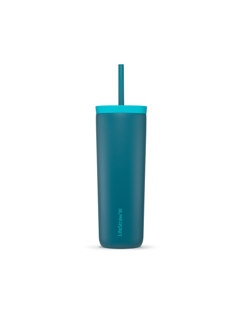 LifeStraw water filter bottle Go Tumbler 500 ml stainless steel insulated 500 ml - Blue
