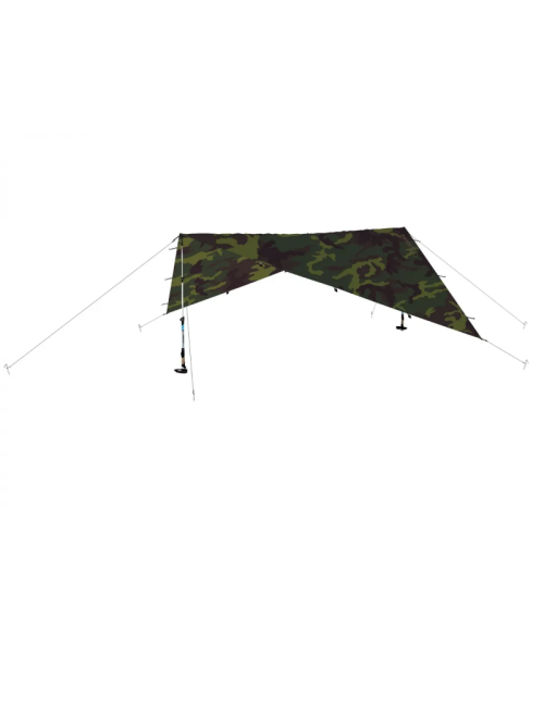 Husky Tarp Rover 300 x 300 - Tarnfarbe Grün