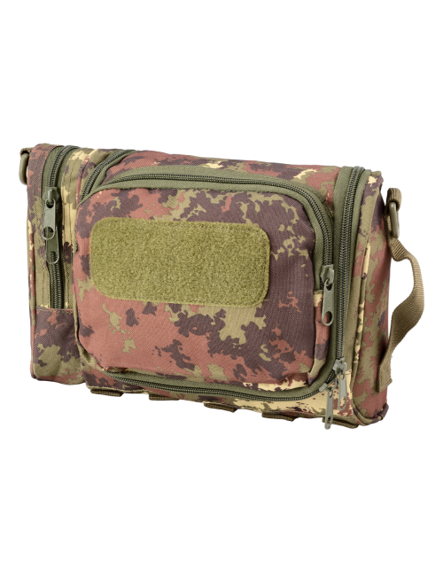 Defcon 5 Neceser Táctico Compacto con mucho espacio de almacenamiento - Camuflaje Italiano Verde