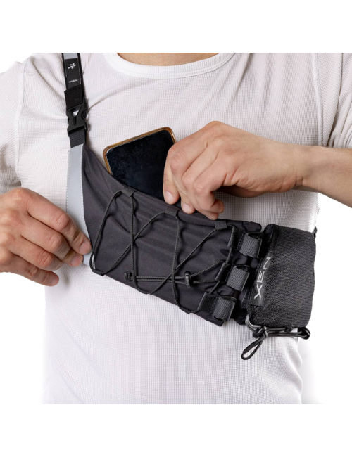 XEN Orbiter RunPack - Hybride entre ceinture de course et sac à dos - Noir