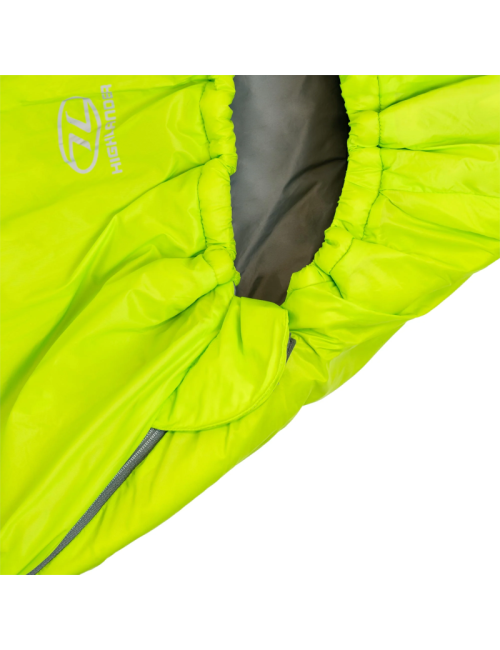 Sacco a pelo Highlander Zeta 50 Mummy - Sacco a pelo estivo leggero 14°C - Verde lime