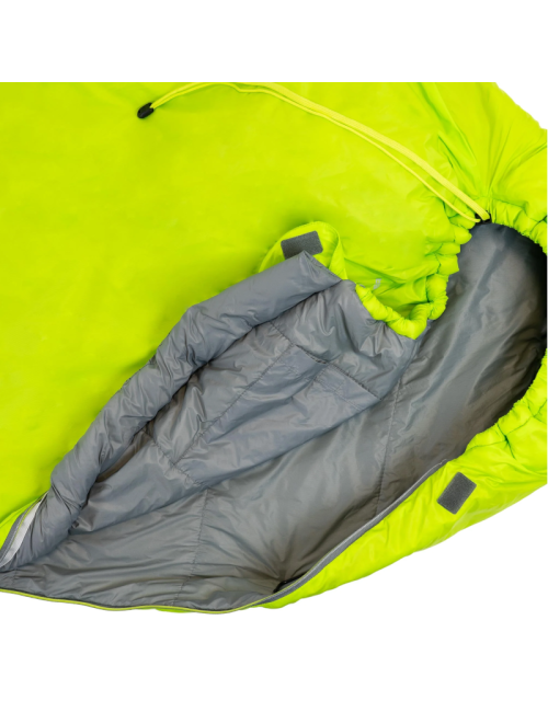 Highlander Zeta 50 Mummy Sleeping Bag - Lightweight Summer Sleeping Bag 14°C - Lime Green
