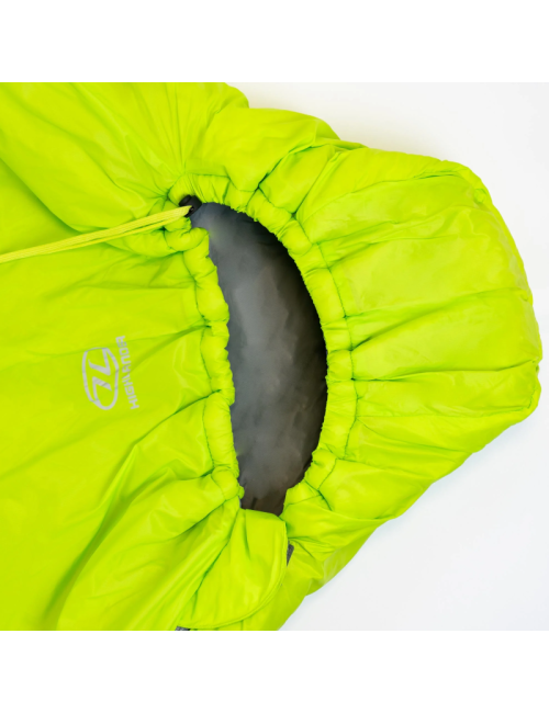 Highlander Zeta 50 Mummy Sleeping Bag - Lightweight Summer Sleeping Bag 14°C - Lime Green