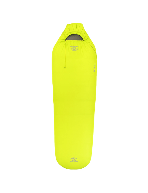 Sac de couchage momie Highlander Zeta 50 - Sac de couchage d'été léger 14°C - Vert citron