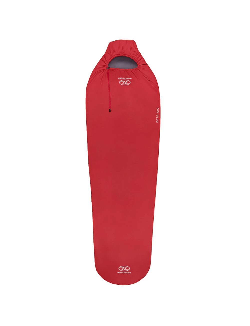 Sacco a pelo Highlander Zeta 100 Mummy - Sacco a pelo estivo leggero 10°C - Rosso scarlatto