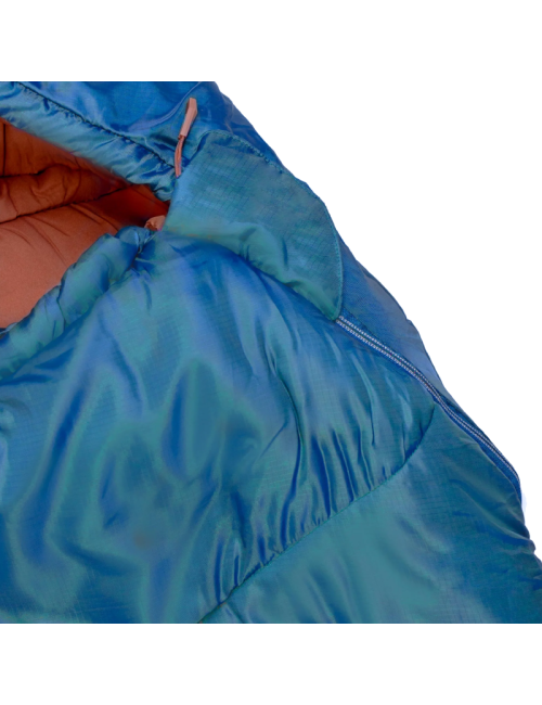 Sacco a pelo Highlander Rayet 250 Mummy - Caldo e confortevole fino a 1°C - Blu profondo