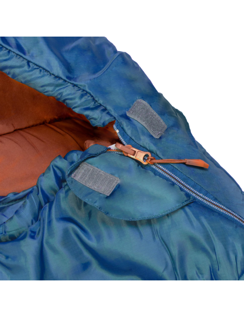 Sacco a pelo Highlander Rayet 250 Mummy - Caldo e confortevole fino a 1°C - Blu profondo