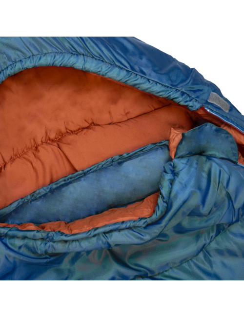 Sacco a pelo Highlander Rayet 250 Mummy - Caldo e confortevole fino a 1°C - Blu profondo