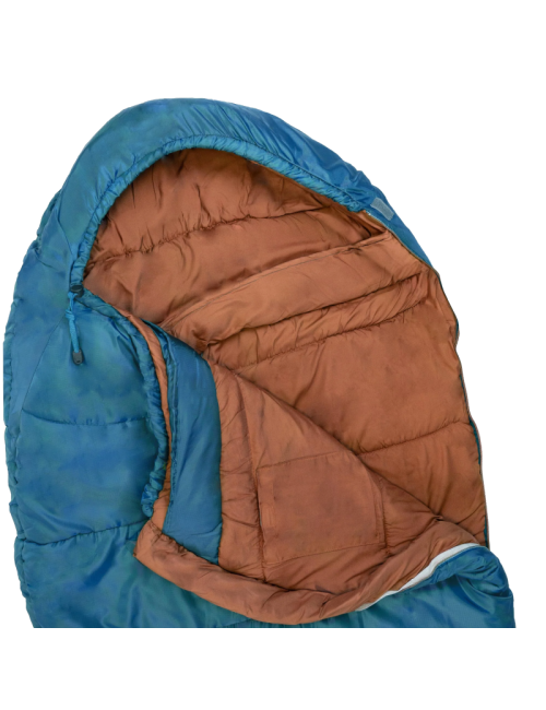 Highlander Rayet 250 Mummy sleeping bag - Warm & Comfortable up to 1°C - Deep Blue