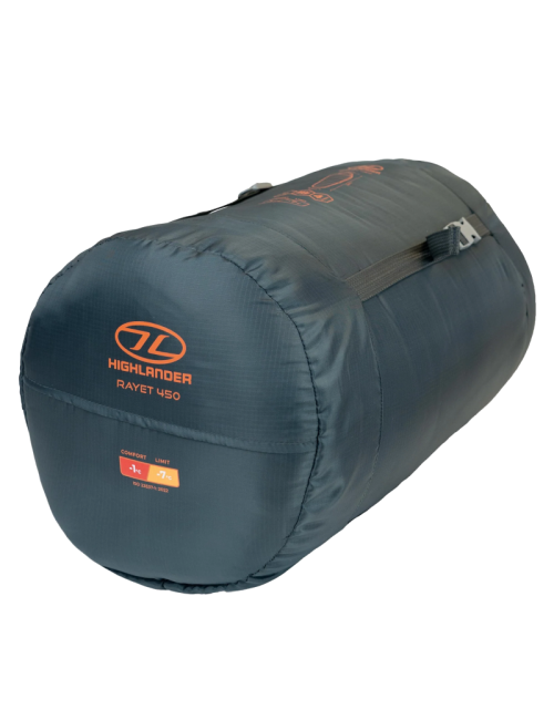 Sac de couchage Highlander Rayet 450 Mummy - Chaud et confortable jusqu'à -7°C