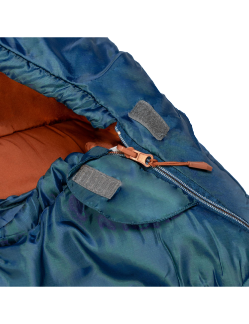 Highlander Rayet 250E Hybrid Mummy sleeping bag - Chaud & Confortable jusqu'à 1°C - Deep Blue