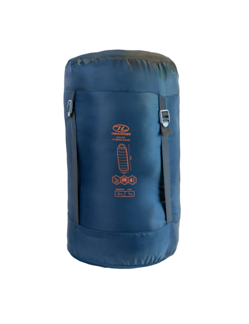 Highlander Rayet 250E Hybrid Mumienschlafsack - Warm & Komfortabel bis zu 1°C - Deep Blue