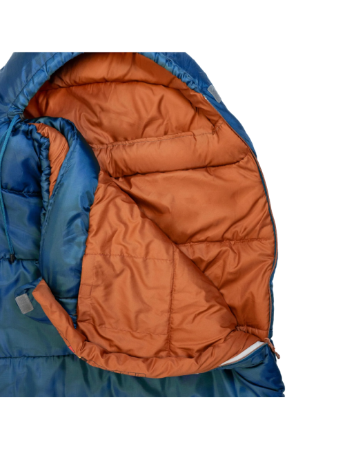 Sacco a pelo Highlander Rayet 250E Hybrid Mummy - Caldo e confortevole fino a 1°C - Blu profondo