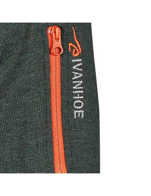 Ivanhoe Weste Hadar Full Zip Windbreaker - feine Merinowolle - Grün