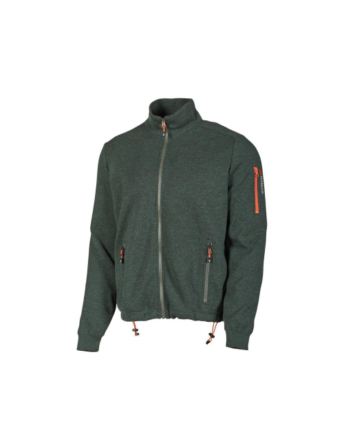 Chaleco Ivanhoe Hadar Cortaviento con cremallera completa - lana merino fina - Verde