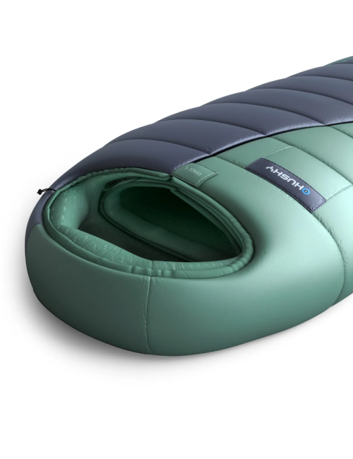 Saco de dormir momia Husky Espace Azul - Menta -5°C - 210 x 85 cm - Azul