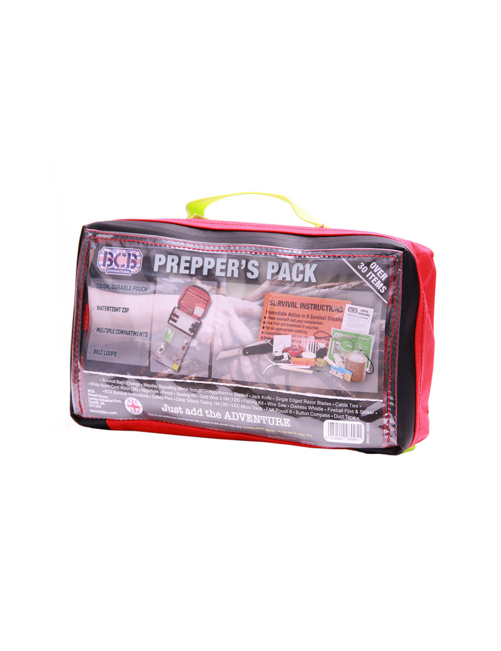 Kit de emergencia Bushcraft BCB - pack preppers en práctica bolsa de almacenamiento
