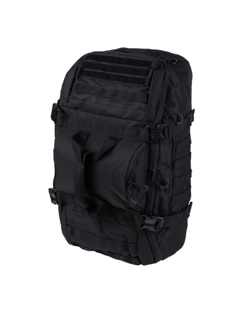 101 Inc. bolsa de viaje bolsa táctica de fin de semana 3 en 1 - 80 litros - Negro