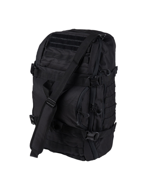 101 Inc. bolsa de viaje bolsa táctica de fin de semana 3 en 1 - 80 litros - Negro
