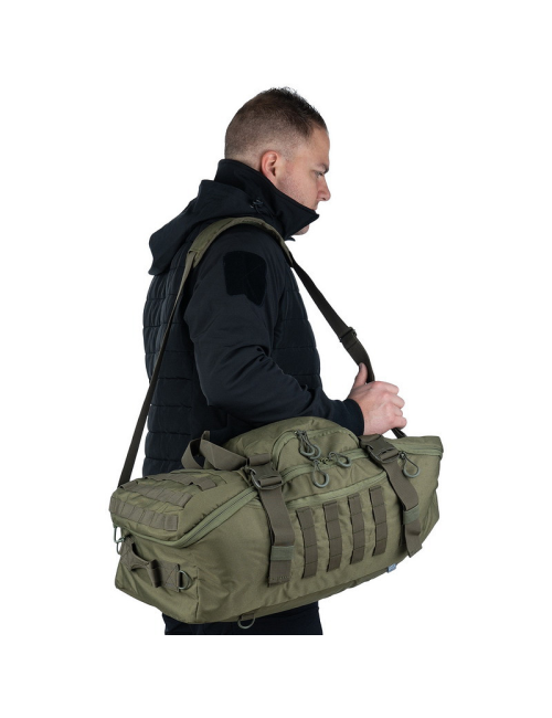 101 Inc. bolsa de viaje táctica de fin de semana 3 en 1 - 80 litros - Verde