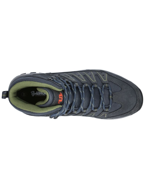 Brütting Wanderschuhe Mount Pinos High mit comfortex - Grau mit Grün
