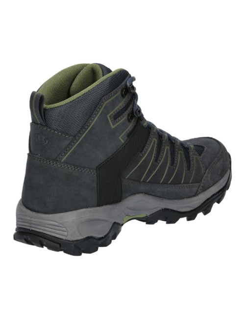 Brütting botas de montaña Monte Pinos Alto con comfortex - Gris con Verde