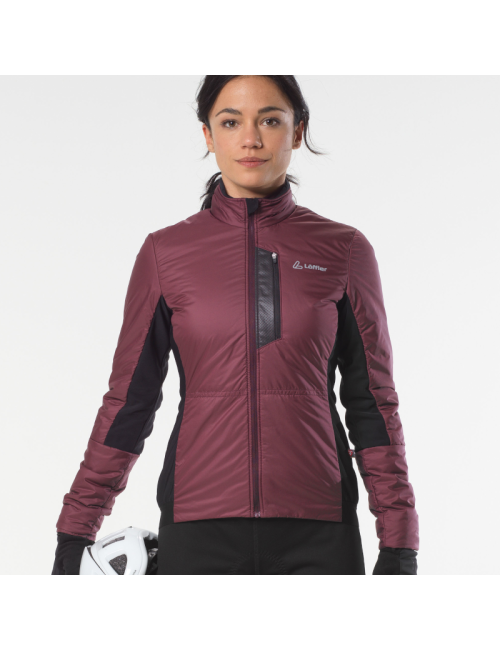 Chaqueta ciclismo Loeffler manga larga W Bike ISO-Jacket Primaloft® Gold PL60 - Morado