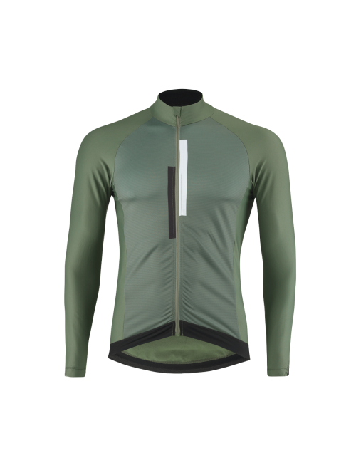 Maglia da ciclismo a maniche lunghe Loeffler M Bike L/S Jersey Linus Hotbond® RF - Verde Pino