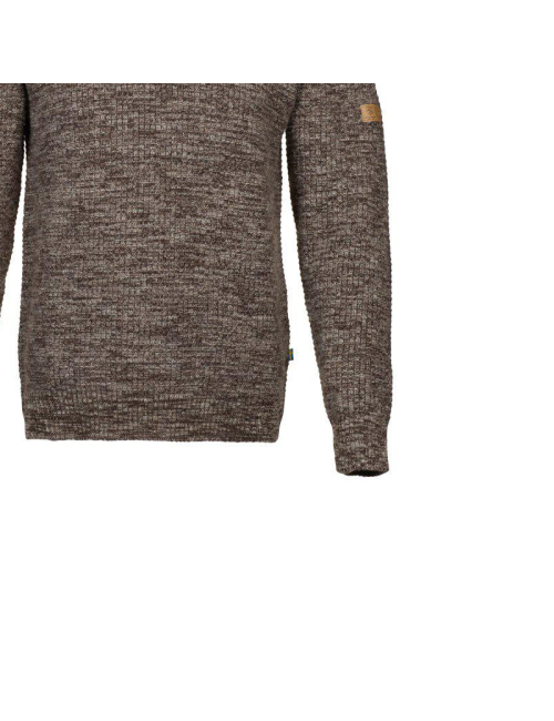 Jersey Ivanhoe NLS Petal Chocolat Mouline hombre - 100% pura lana sin tintar