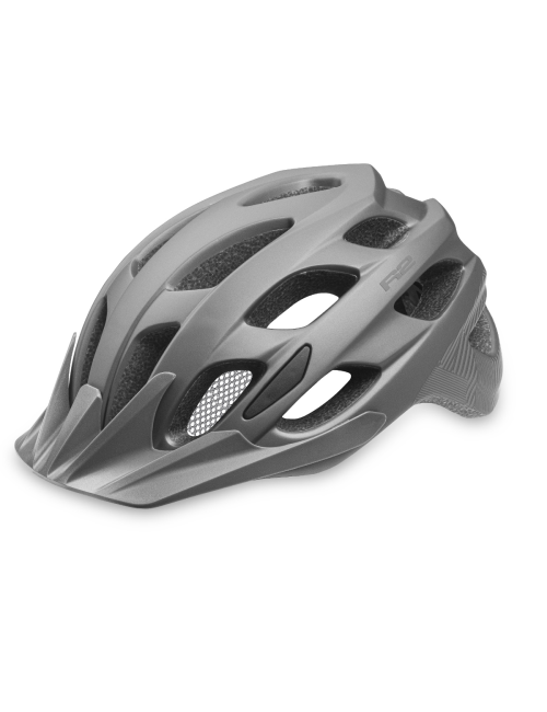 R2 Fahrradhelm Cliff Grey - in mould technology - Grau