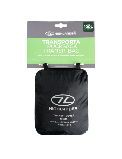 Funda de transporte Highlander Transporta un máximo de 100 litros para mochila