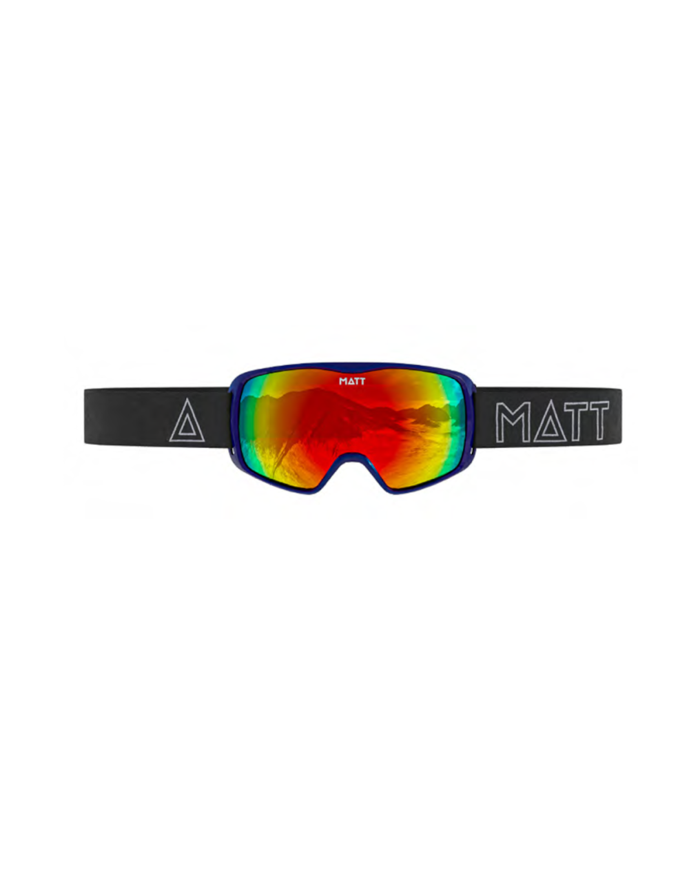 MATT ski goggles Ski Collection Kompakt Mask Navy - Blue with Red