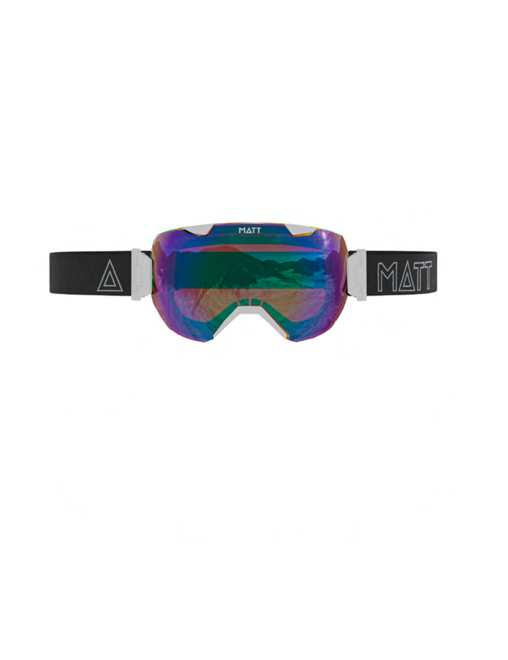 MATT ski goggles Ski Collection Synchro Camo White - Blue (with 2 lenses) - White