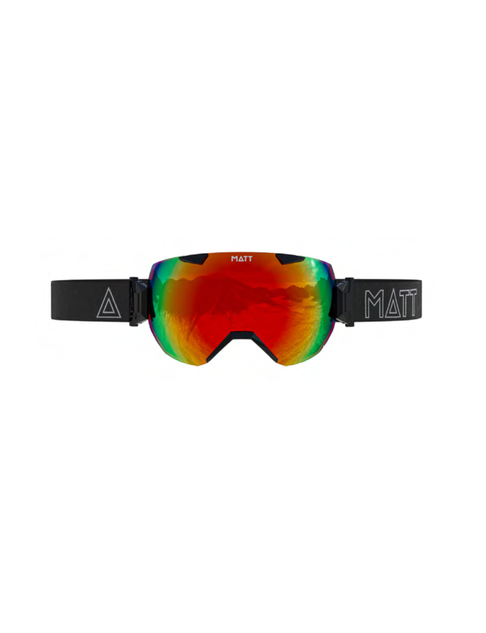 Máscaras de esquí MATT Ski Collection Synchro Black - Naranja (con 2 lentes) - Negro