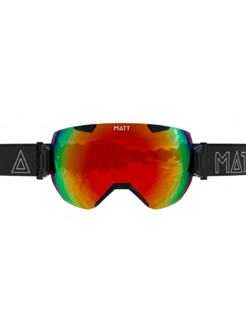 MATT occhiali da sci Ski Collection Synchro Black - Orange (con 2 lenti) - Nero