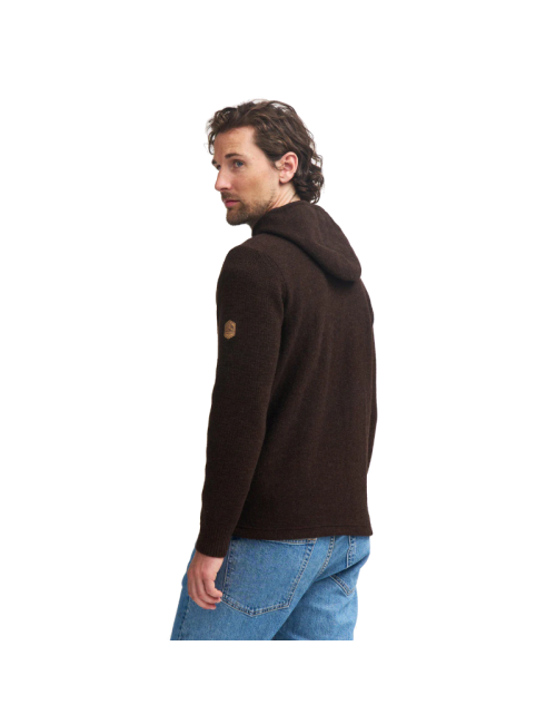 Maglione Ivanhoe NLS Pentland Hood Cofffee Bean con cappuccio - Marrone
