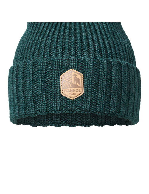 Ivanhoe - Bonnet en laine tricotée à côtes Ipsum Sea Moss - Taille unique - Vert