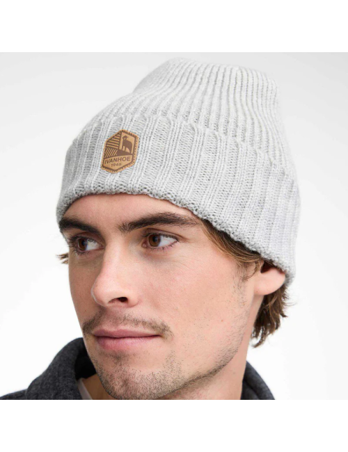Gorro de punto de lana Ivanhoe Ipsum Light Silver - Talla única - Gris