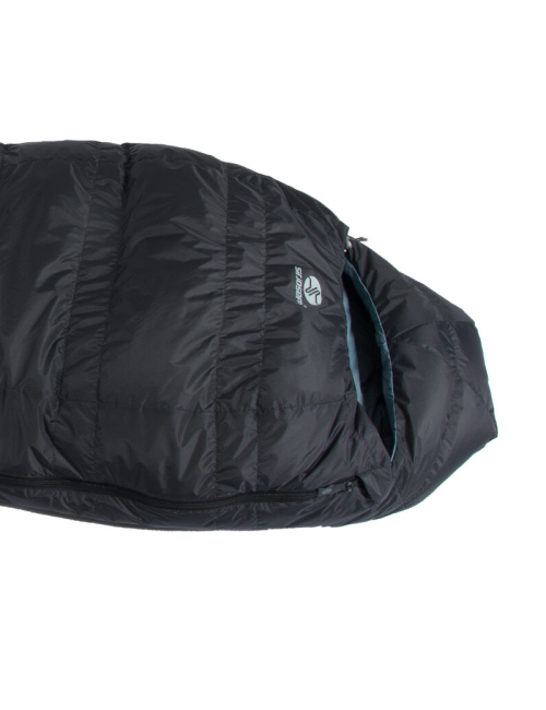 Saco de dormir momia SirJoseph Himalaya Looping III 500 - izquierda 200 cm - Gris oscuro