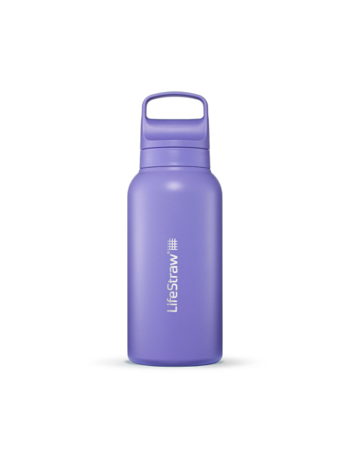 LifeStraw waterfilterfles Go 2.0 RVS Thistle Purple geïsoleerd 1 liter - Paars