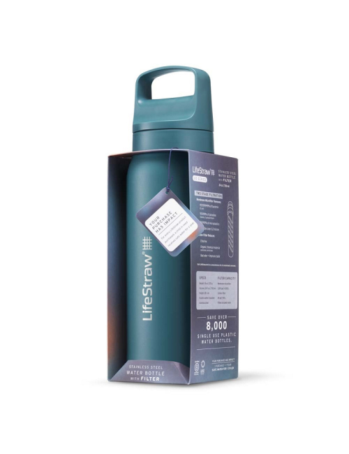 LifeStraw waterfilterfles Go 2.0 RVS Thistle Purple geïsoleerd 1 liter - Paars